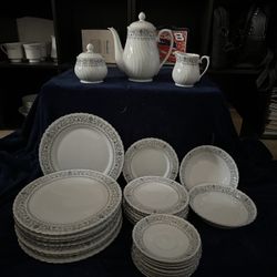Vintage White Bone China 