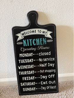 Kitchen Cutting Board Sign