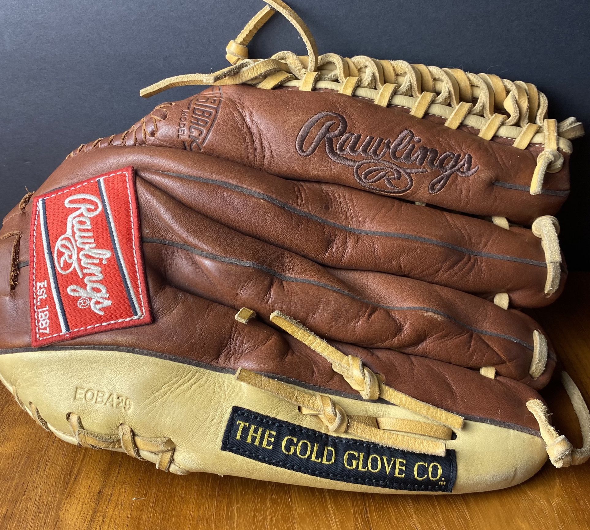 Rawlings Gold Glove Baseball Mitt 12.75” Left Hand Throw