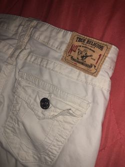 Cream corduroy True Religion pants Women Size 27