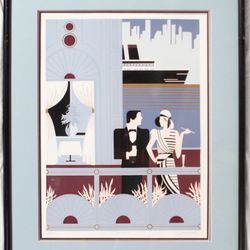 Del Valle, "Pentouse" – Signed L/E Serigraph, matted and framed