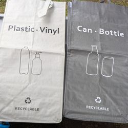 Set Of 2 Recycling large Bags 