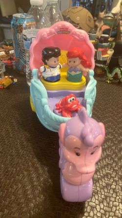 Fisher Price Little People Disney Princess Little Mermaid Ariels Carriage Coach