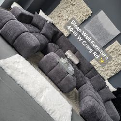 ✨️ 12ft Double Chaise Sectional Sofa ✨️ Furniture Queen Bedrooms, Dining Avail 