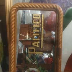 beer advertisement  mirror(s) pacifico and budweiser