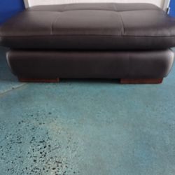 Leather Ottoman