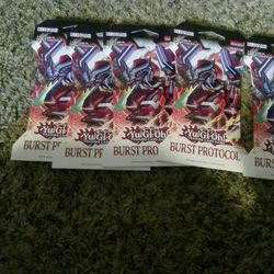 32 unopened YuGiOh cards