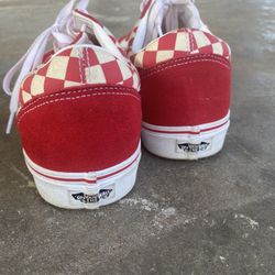 Red And White Vans 