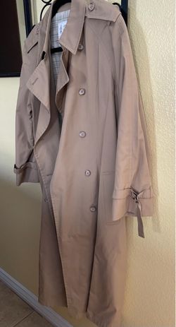 London Fog Vintage Andes Trench Coat raincoat 12 petite