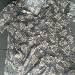 Roark Revival Men's Hawaiian Shirt XL Floral Short Sleeve with Button-Up