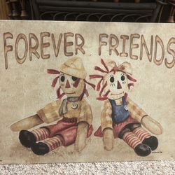 Forever Friends Tin Sign