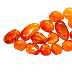Lot Of 21 Carnelian Beads 
