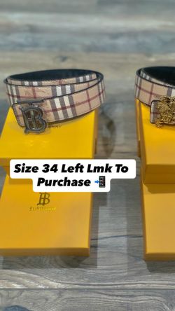 BUBERRY BELT SIZE 34