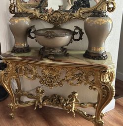 Juego de Porcelana y Bronze