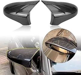 Brand New 2014-2020 LEXUS IS200 IS300 IS350 IS250 M HORN V2 STYLE REAL CARBON FIBER SIDE MIRROR COVER CAP