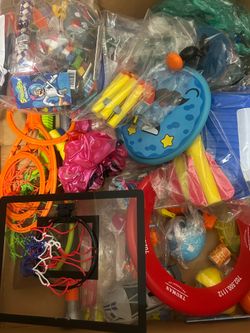 Huge Kids Toy & Party Favor Lot. Crafts, Games, Fidgets, Sports Toys, Prizes