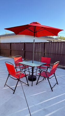 Patio table set