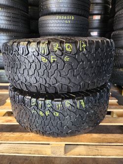LT 315 70R 17 BF GOODRICH ALL TERRAIN K02 TIRES LT 3157017 USED TIRES (PAIR) MOUNT BALANCE INCLUDED
