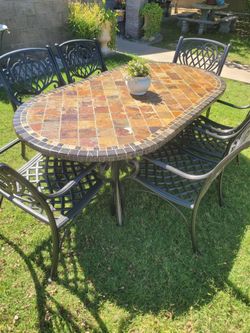 Beautiful 7pc Patio Dining Table Set