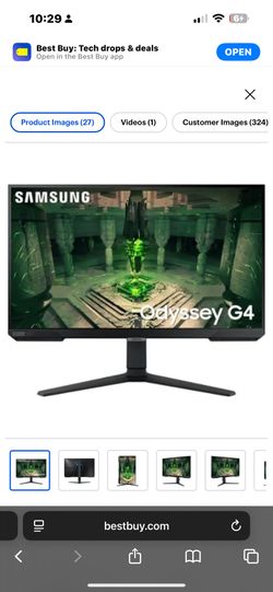 Samsung - 27” Odyssey FHD IPS 240Hz G-Sync Gaming Monitor - Black