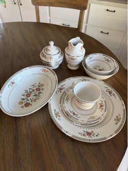 Royal Dalton “Kingsford” China , 9 place settings plus serving pieces. Never used.