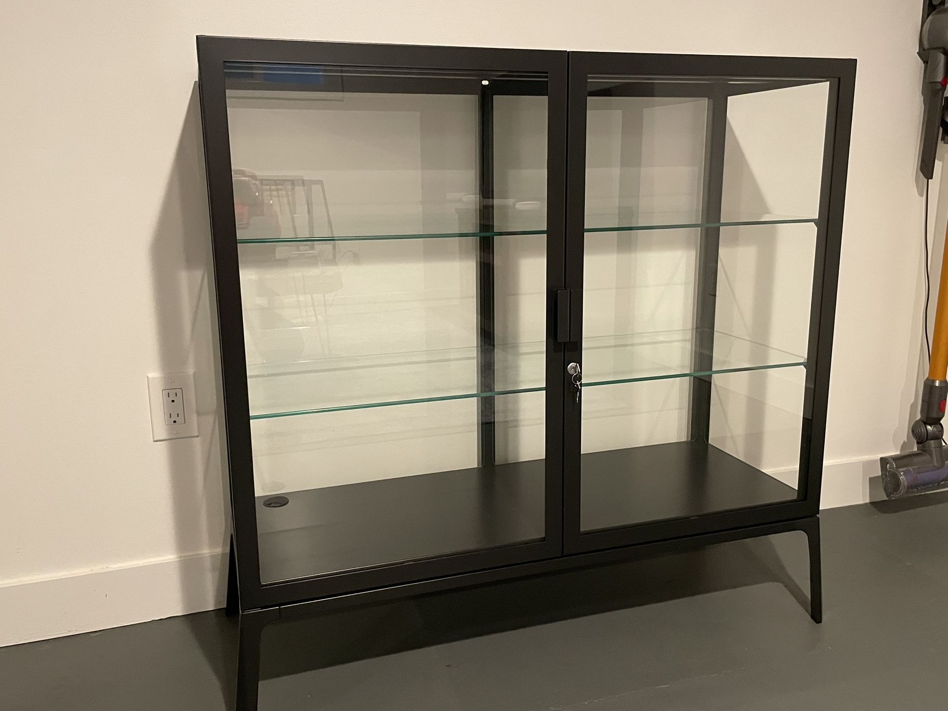 Glass Cabinet w/Shelves IKEA Milsbo