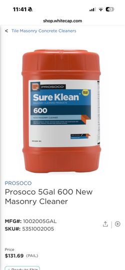 Sure Klean 600 New Masonry Cleaner