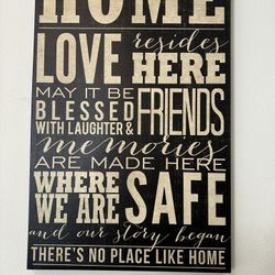 "Home" Inspired Words Picture - MUST SELL!