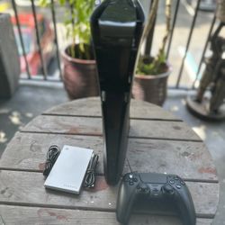 Sony PS5 Slim Digital Black 1TB With 2TB external hard drive/Price is firm No Trades