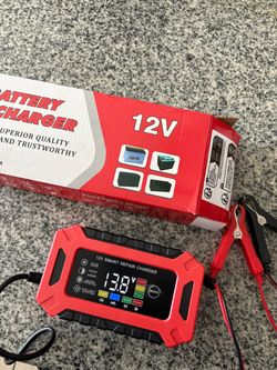 12Volt smart battery charger will charge and test your battery
