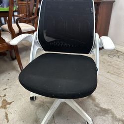 HBADA Black and White Office Chair