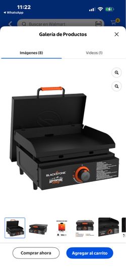 Blackstone outdoor propane gas griddle, 1 burner, 17" black