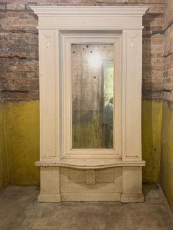 1800s mirrored Hall Tree