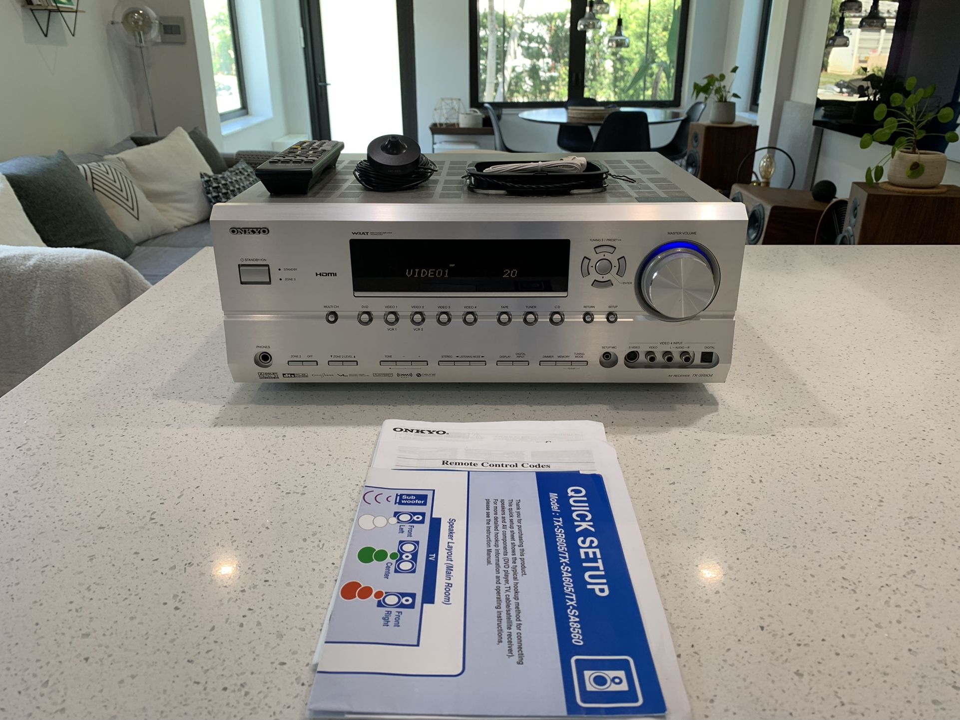 Onkyo TX-SR604 Hifi Receiver With 24bit 192KHz DAC