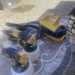 magnigica máquina para pintar wagner la grande con 2 pistolas y 2 contenedores para pintura trabaja exelente $80