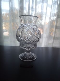 Cut Crystal Footed Vase