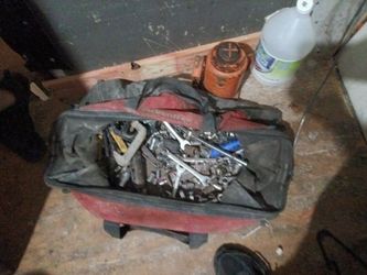 Hand tools for sale in tool bag