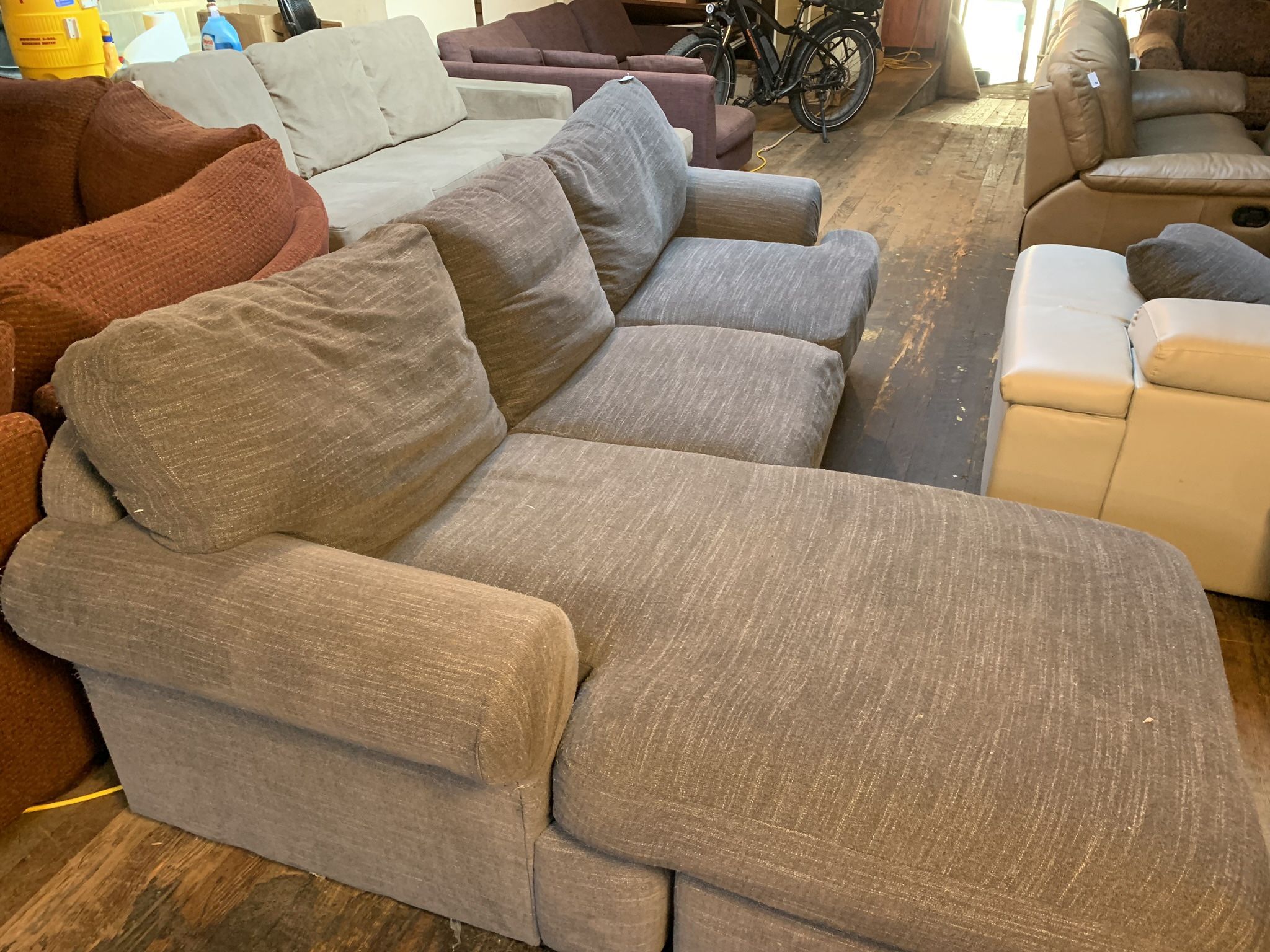 Grey L Shaped Sectional Couch “WE DELIVER”