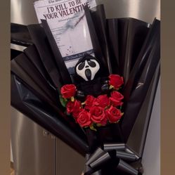 Friday The 13 Valentines Spooky Ghostface Bouquet 