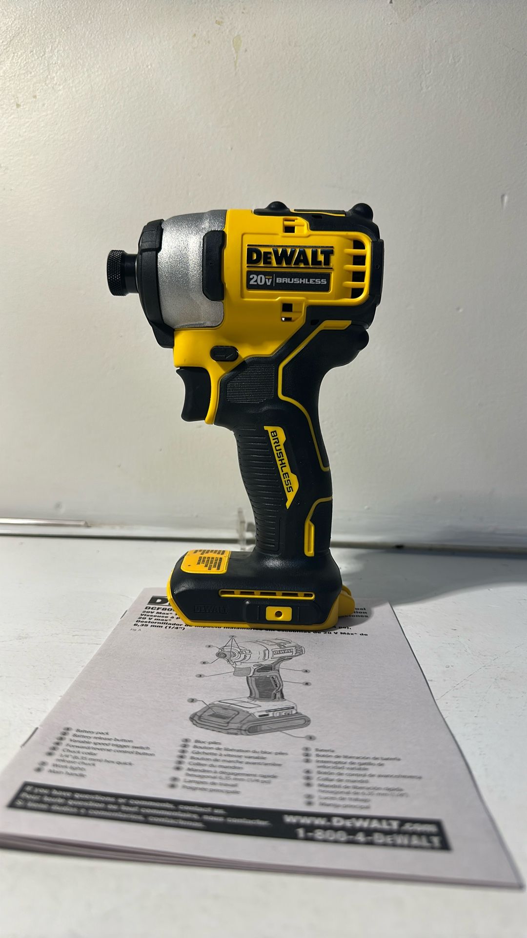 DEWALT ATOMIC 20V MAX Cordless Brushless Compact 1/4 in. Impact Driver