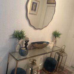 Glass Console Table 