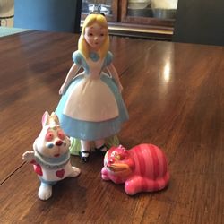 Disney Alice In Wonderland Ceramic Figures