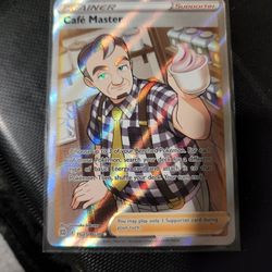 CAFE MASTER TRAINER POKEMON BRILLIANT STARS RARE CARD !