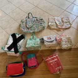 Vintage New Diaper Bag/bottle Bag Bundle