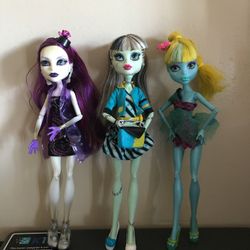 Used Monster High Dolls Pack Of Three for Sale in Upland CA
