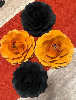 Hand made paper roses