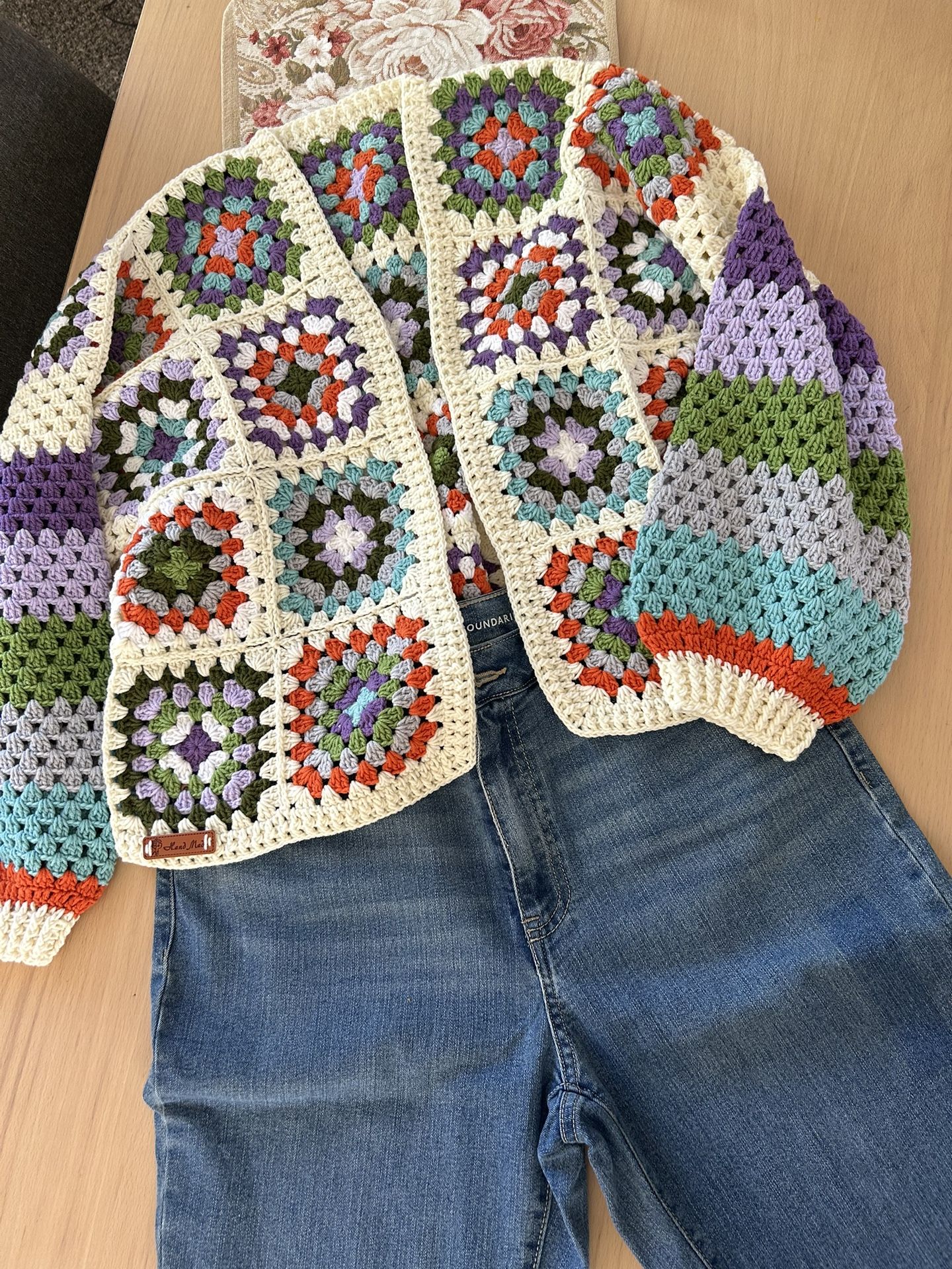 Handmade Crochet Cardigan…..