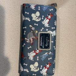 Loungefly Disney Dogs Wallet Zip Around Faux Leather