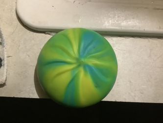 RMS squishy, tie dye, blue green yellow and lime green, rare