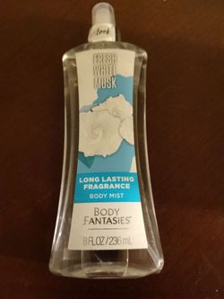 Unopened Body Fantasies Fresh White Musk Body Spray 8oz